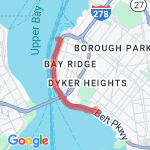 Ceaser's Bay route map