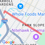 9th street to Park route map