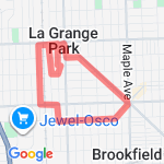 About 3 miles route map