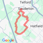 Fretz Rd 8.8 mile route map