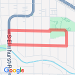 1.3 miles around Lion's Park route map