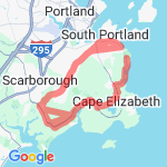 16 mile loop from Cape and back to Cape route map