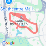 Lake Bonavista Drive route map