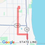 Stiles Nursery route map