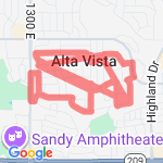 Silver Mesa Run route map
