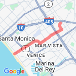 rose to the beach and back route map