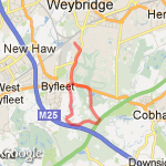 Silvermere Woods route map