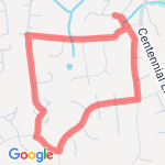 10 min jog route map