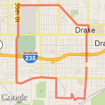 8.18 mile run route map