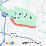 Wolf River/Germantown Greenway route map