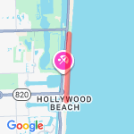 5K on Hollywood Beach route map