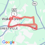 Lowe's Foods - 10 mile loop route map