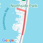 Ocean City 4 mile  route map