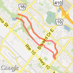Training for 10km run route map