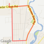 Cedar Creek to O to 5th ave home route map