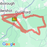 Guildford 45 miler route map