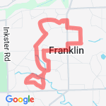 3 Mile West Franklin Vilage route map