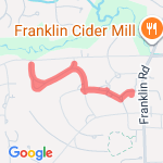 1 Mi Capt's Lane loop route map