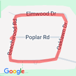 One loop around the hood route map
