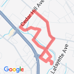 cedar hill 2-no highway route map