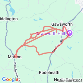 capesthorne - 21.44 Km route in sk11 9ez