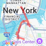 Running to Renee's_Manhattan Bridge route map