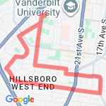 Vandy West - ver. 2 route map