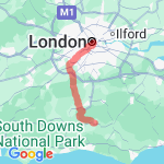 London Eye to HH route map