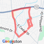 Liv ave loop route map