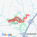 House to Centennial Lake route map