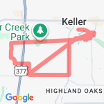 A My ten mile course route map