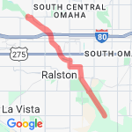 Almost Cornhusker route map