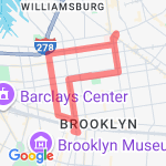 hotel: nyc day 1 route map