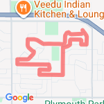 3.21 miles from Home route map