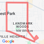 55th and back route map