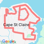 5.5 miles  route map