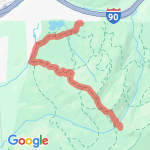 7 mile tiger Mt out&back route map