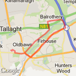 Firhouse Rd, Spawell route map