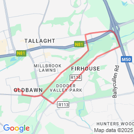 Firhouse Rd, Spawell - 7.00 Km route in old bawn, tallaght