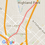 Katy Trail (One Way) - Dallas, TX route map