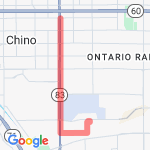 home to Walnut and back route map