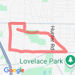 1/2 hour run route map