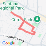 5K run/walk route map