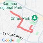 5K run/walk route map