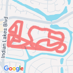 Cliffony drive 5.02 mile run. route map