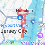 Waterfront to Hyatt route map