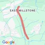 Amwell to Blackwells mills canal run route map