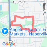 Week 2 5K Training  route map