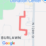 1 mile loop  route map