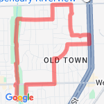 Power walking route  route map